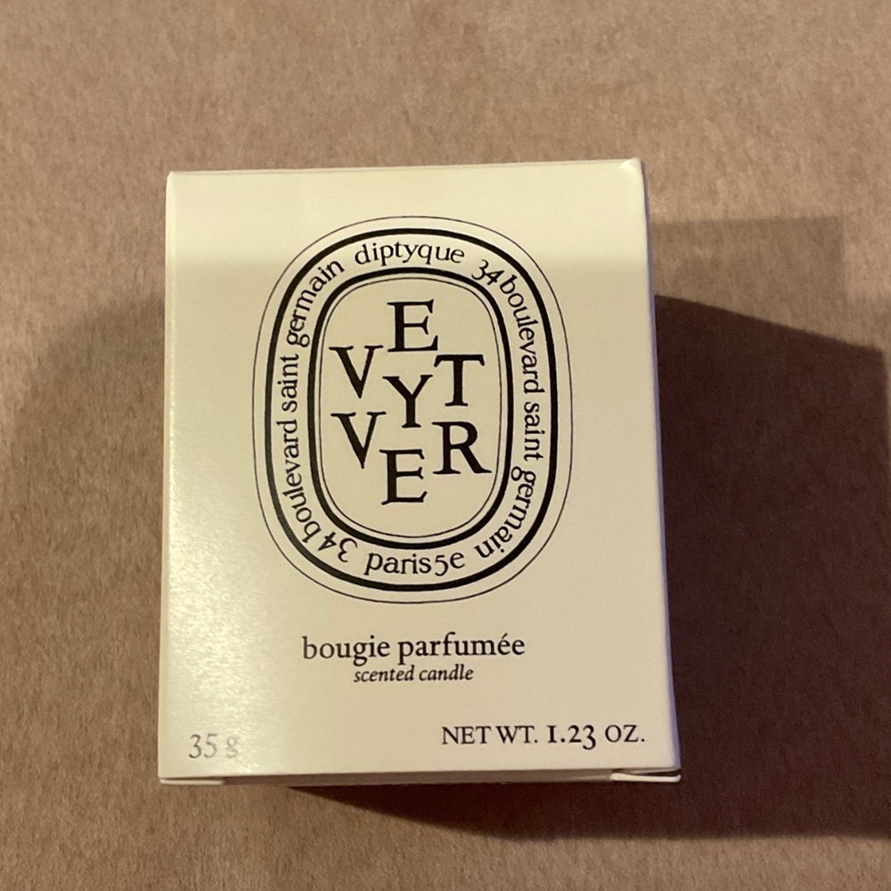 NEW DIPTYQUE MINI CANDLE VETYVER 1.23 oz, 35g NEW IN BOX